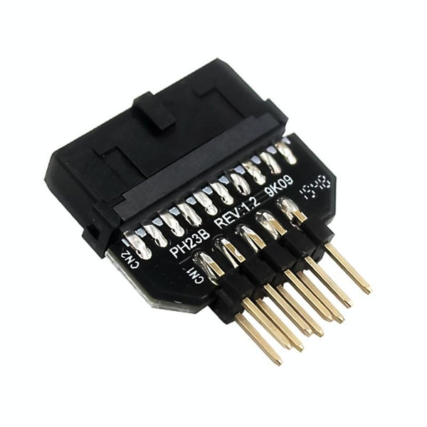 10 PCS Motherboard USB 2.0 9Pin to USB 3.0 19Pin Plug-in Connector Adapter, Model:PH23B