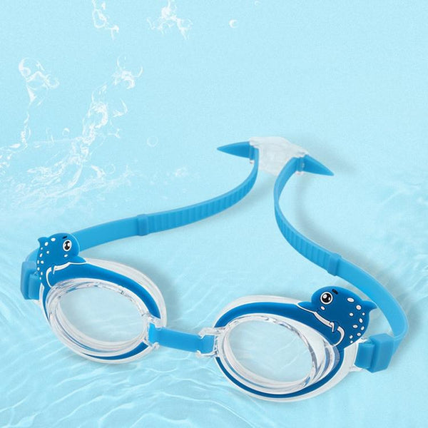 KingpouSports K9002 5 in 1 Children Anti-fog Diving Swimming Goggles + Swimming Cap + Nose Clip + Earplugs + Mirror Buckle Set(Orange Starfish)