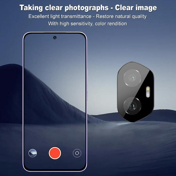 For Honor 300 imak Black Version HD Glass Rear Camera Lens Film, Self-positioning Version