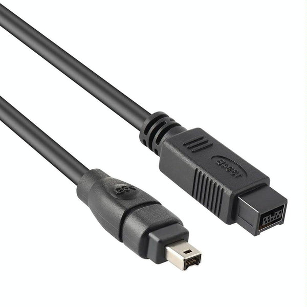 JUNSUNMAY FireWire High Speed Premium DV 800 9 Pin Male To FireWire 400 4 Pin Male IEEE 1394 Cable, Length:1.8m