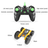 Stunt High-Speed Deformation Electric Remote Control Car Children Double-Sided Rolling Toy Off-Road Vehicle(Yellow)