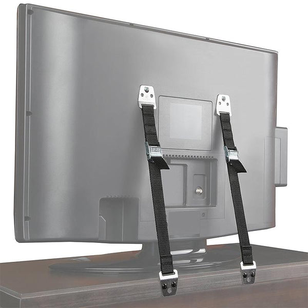 2pcs TV And Furniture Anti Tip Straps Baby Safety Lock Protection 2.5x80cm(Black)