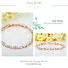 Women Shining Cubic Zircon Crystal Jewelry Bracelet(gold)