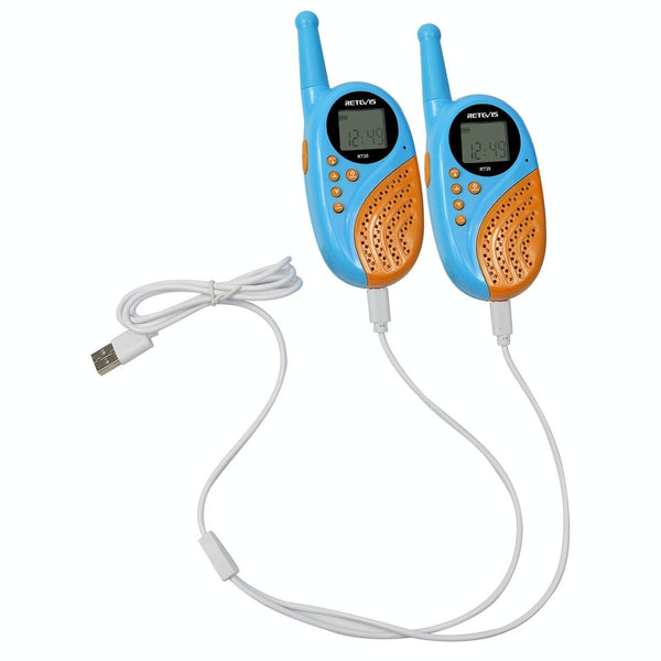 1 Pair RETEVIS RT-35 0.5W EU Frequency 446MHz 8CHS Children Handheld Walkie Talkie(Blue)
