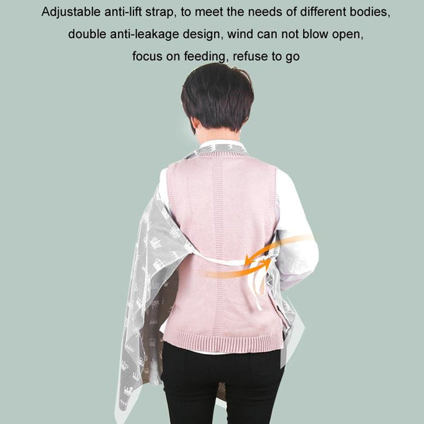 Anti-exposure Nursing Pad Outdoor Fig Leaf Stroller Mosquito Net, Color: Panda and Elephant