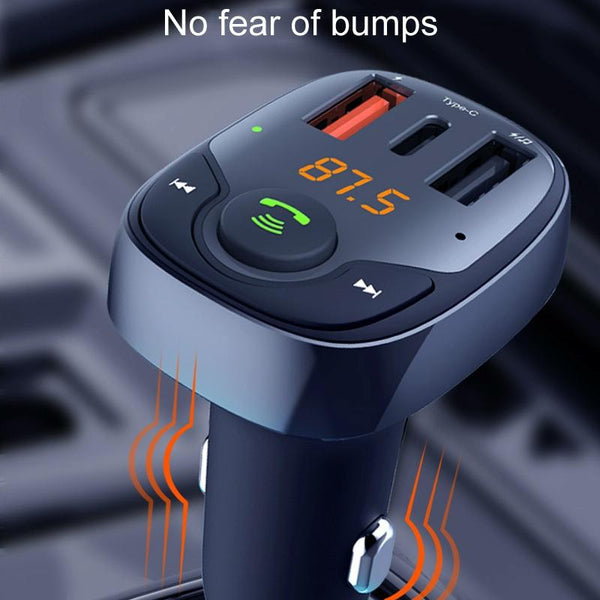 36W Car Bluetooth MP3 Player FM Transmitter Multifunctional Car Charger, Model: S-15PD
