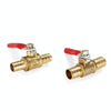 LAIZE Pneumatic Hose Barb Brass Shutoff Ball Valve, Specification:8mm