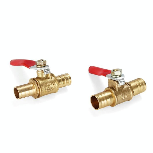 LAIZE Pneumatic Hose Barb Brass Shutoff Ball Valve, Specification:8mm