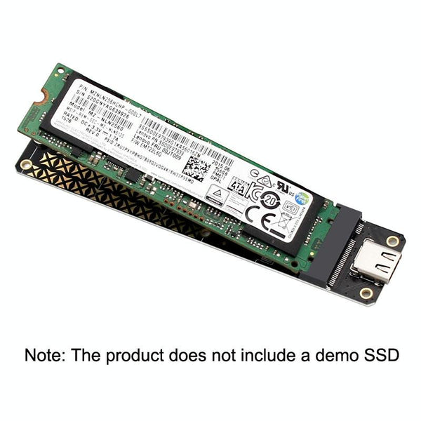 NGFF M.2 Bkey SATA Hard Disk SSD To USB3.1 Type-C / USB-C Expansion Card Conversion Board(Black)