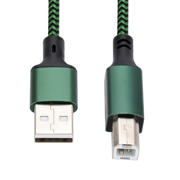 USB 2.0 to Square Port A/B Printer Adapter Cable, Length:0.5m(Green)