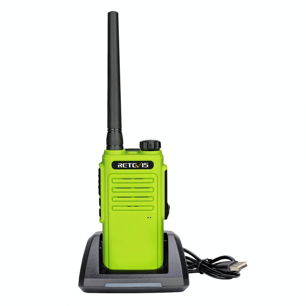 RETEVIS RT47 PMR446 16CHS IP67 Waterproof FRS Two Way Radio Handheld Walkie Talkie, EU Plug(Green)