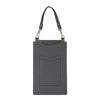 Litchi Texture Card Holder Mobile Phone Bag with Short Strap(Black)