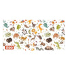 SY004 Resort Seaside Portable Diving Printed Microfiber Beach Towel(Animal World)