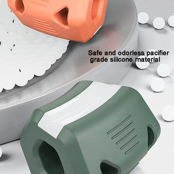 Jawline Exerciser Thin Jaw Bite Force Ball Facial Muscle Depression Masseter Muscle Trainer Orange 35 Pounds
