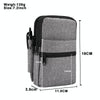 Denim Casual Waist Bag Crossbody Shoulder Bag(Grey)