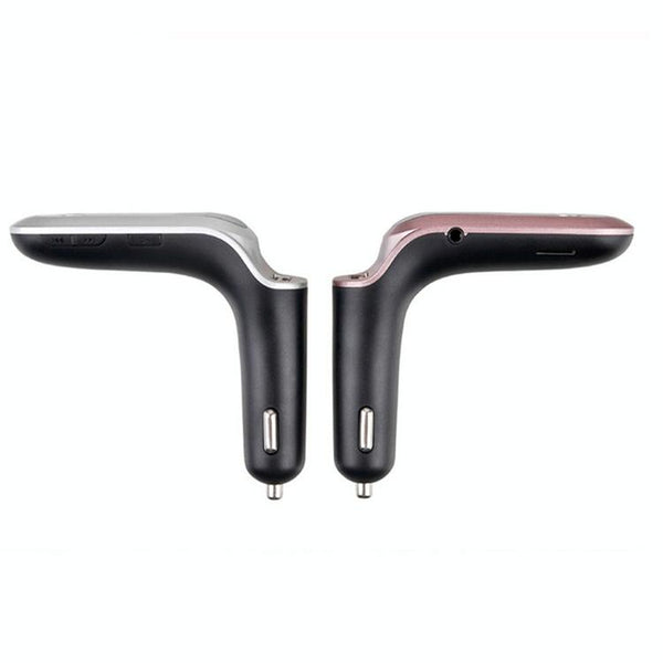 S7 Smart Digital Display Music Player Calling Car Charger, Color: Black