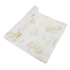 Cartoon Baby Soft Gauze Quilt Swaddle Cotton Bath Towel 117 X 117cm, Style: Giraffe