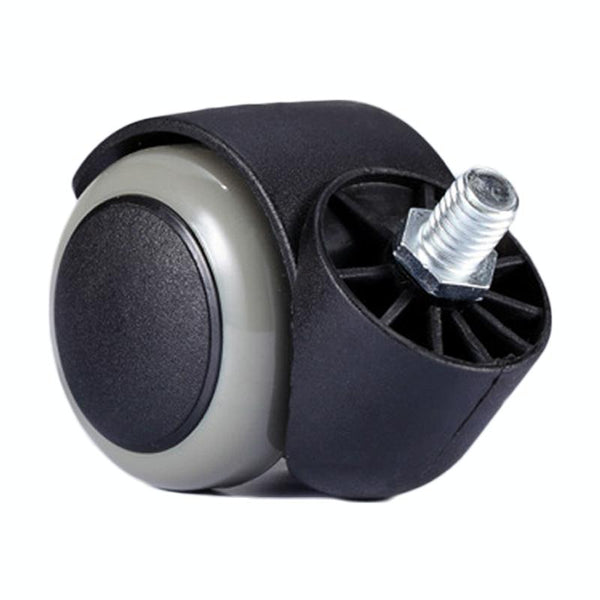 M10 Screw Quiet Swivel Chair Universal Wheels Office Chair Roller Casters(Black)