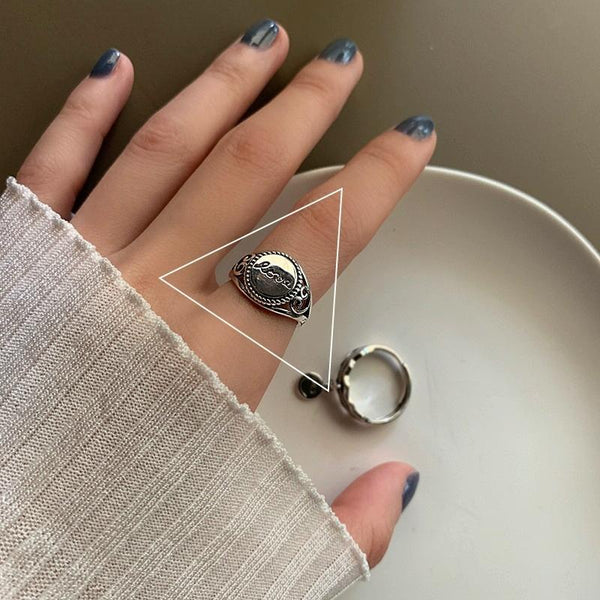 Happy Smiley Face Love Wear Combination Ring, Color: J2064