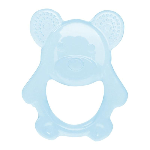 Baby Teething Stick Toys Childrens Silicone Bear Bites With Storage Box(Blue)