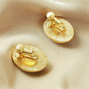 E2109-8 Half Ellipse Baroque Earrings Pearl Ear Clip Women Without Ear Piercing