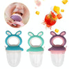 Baby Pacifier Fruit And Vegetable Auxiliary Feeder Baby Bites Feeder Nipples, Color: Medium Green