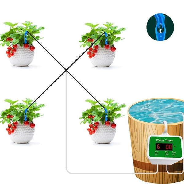 Household Intelligent Drip Irrigation Automatic Watering Timing Machine, Specification: Water 8 Potted Plants