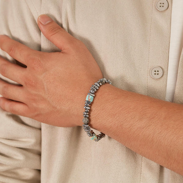 OPK GS1548 Personalized Splicing Stainless Steel Bracelet