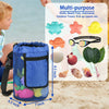 Summer Beach Children Shell Storage Bag Portable Bag(Large Red)