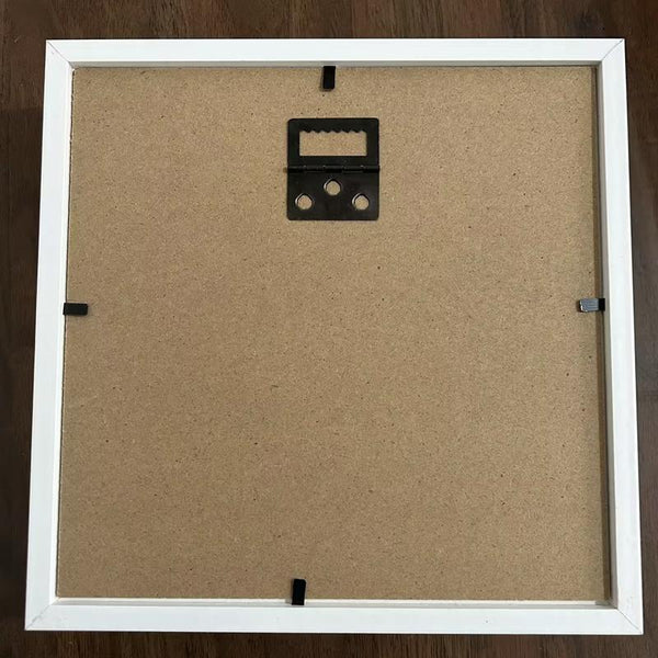 29 x 29cm Travel Shadow Box Frame with Slot for Keepsakes,Money,Ticket(White)