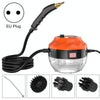 Steam Cleaner High Temperature Sterilization Cleaning Machine with 1L Water Tank 220V EU Plug(Orange)