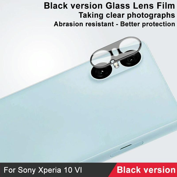 For Sony Xperia 10 VI IMAK Rear Camera Lens Glass Film Black Version