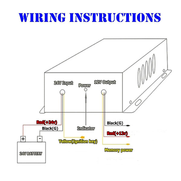 Car Audio Subwoofer Modification Cigarette Lighter Plug Power Converter Buck, Model: 24V-12V 20A