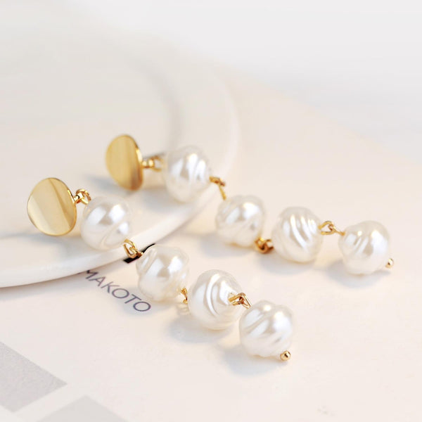 1030402309 Bending Chip Length Stud Earrings Jewelry