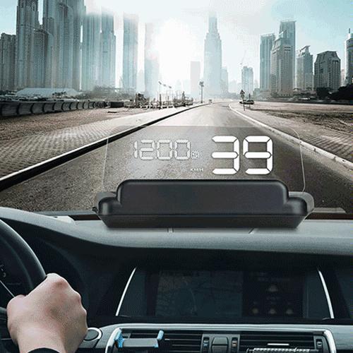 T900 GPS HUD Head-Up Display | Speed, Mileage, Voltage | White