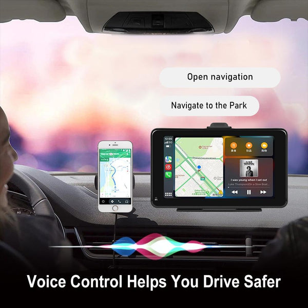 A3135 7 Inch HD Wired Smart Screen With Wireless CarPlay + Android Auto + Android With With 64G Memory Card