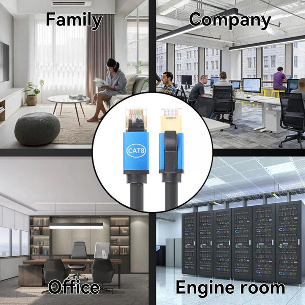 15m CAT8e Pure copper Computer Switch Router Ethernet Network LAN Cable