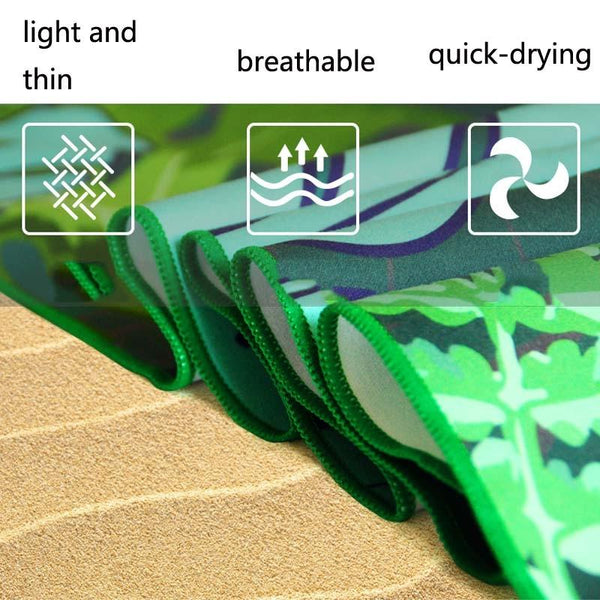 Sports Fitness Swimming Bath Towel Printed Double-Sided Velvet Absorbent Quick-Drying Beach Towel, Size: 155x80cm (Soft Comet)