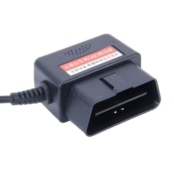 Car Auto 16Pin OBD Charging Cable Micro USB Power Adapter for GPS Tablet E-dog Phone, Cable Length: 2m