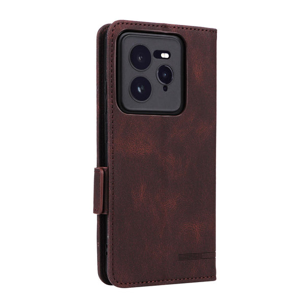 For Realme CT7 Pro Magnetic Clasp Leather Phone Case(Brown)