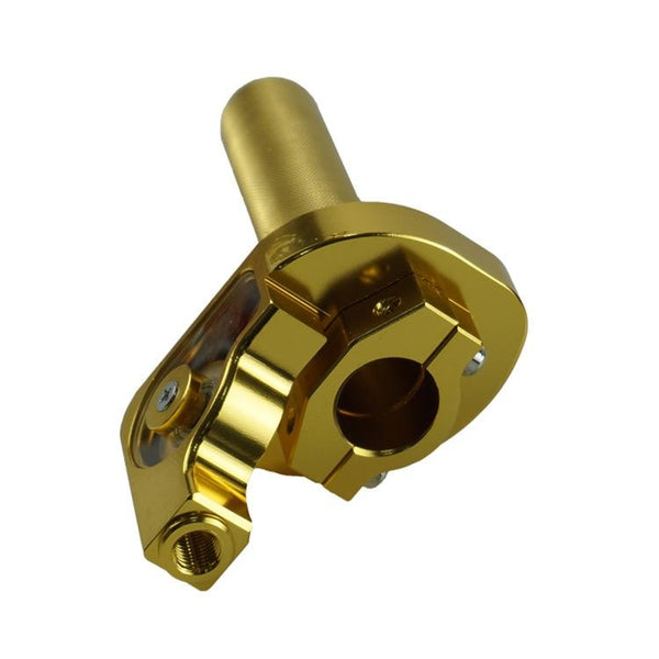 Motorcycle Off-Road Vehicle Modified CNC Handle Throttle Clamp Hand Grip Big Torque Oil Visual Throttle Accelerator(Red)