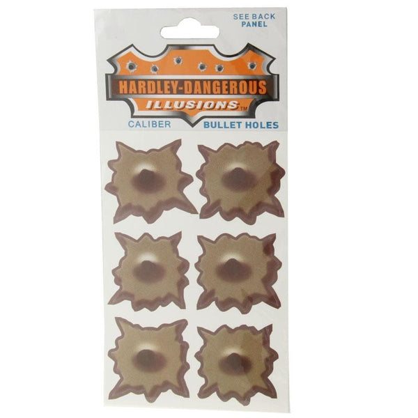 6 in 1 Anti-scratch Bullet Hole Decoration Car Sticker, Size: 4cm x 4cm