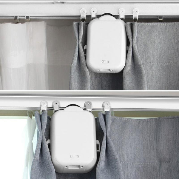 X101 Smart Home Automatic Curtain Machine With RC, Style: Track Model Double Host+Gateway
