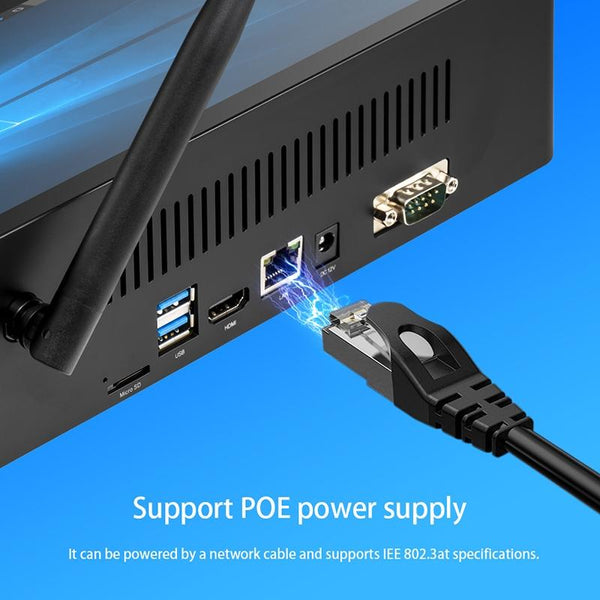 PiPo H10PRO All-in-One Mini PC, 10.1 inch, 8GB+128GB, Windows 10 Intel Celeron J4125 Quad Core up to 2.7GHz, Support WiFi & BT & TF Card & HDMI & RJ45, US Plug(Black)