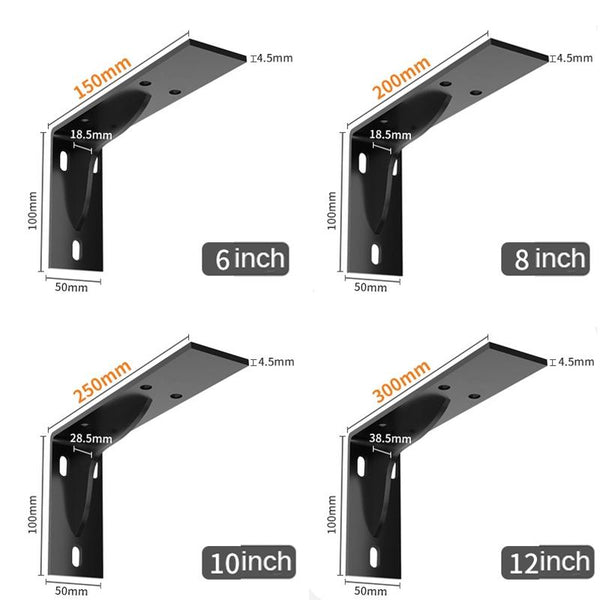 6 inch 15cm Triangle Support Frame Fixed Angle Iron(White)