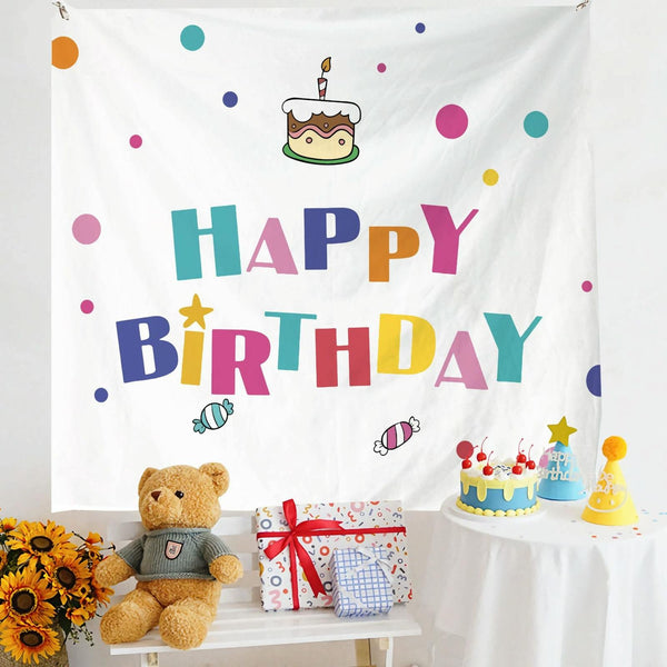 Birthday Layout Hanging Cloth Children Photo Wall Cloth, Size: 150x230cm Velvet(20)