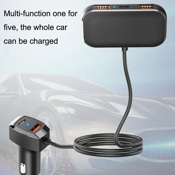 SC02M 5 In 1 Mobile Phone Fast Recharge Car Charger