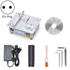 S3  96W Liftable Table Mini Table Saw Aluminum Cutting Machine,Spec: Silver Standard(EU Plug)