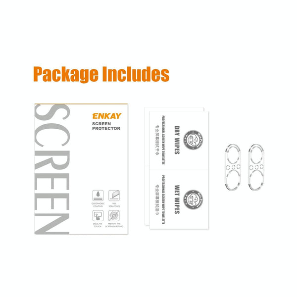 For Huawei Nova 9 SE 2pcs ENKAY Hat-Prince 9H Rear Camera Lens Tempered Glass Film