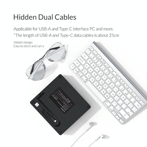 ORICO DVD-XD007 Portable USB 3.0 Interface External CD DVD Optical Drive CD/DVD-RW Recorder